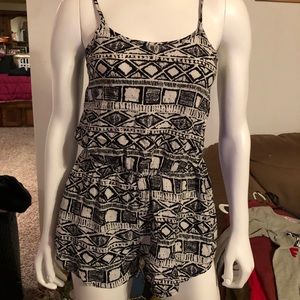 Black and White Romper